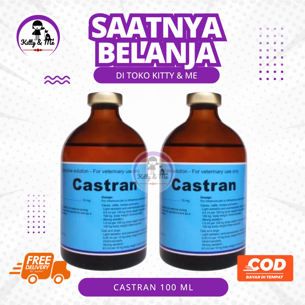 CASTRAN 100 ML - Anastesi Untuk Hewan