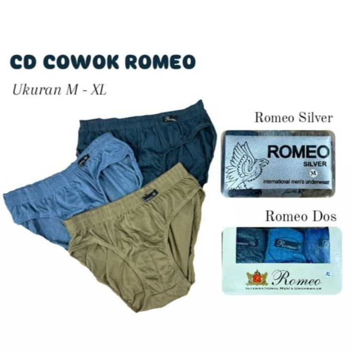 CD Pria Romeo Dus Dan Romeo Silver (Per Box/Dus = Isi 3 Lembar CD)