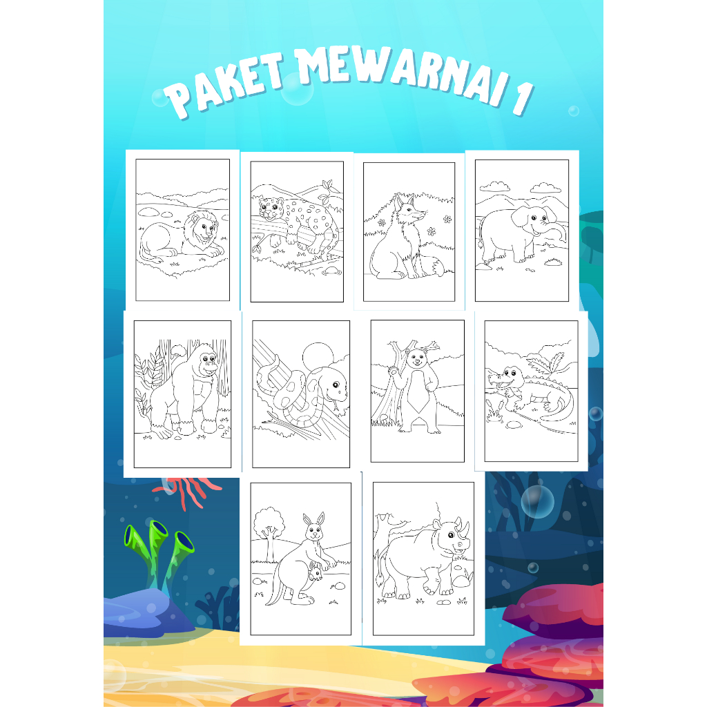 

Paket Mewarnai Anak thema Hewan