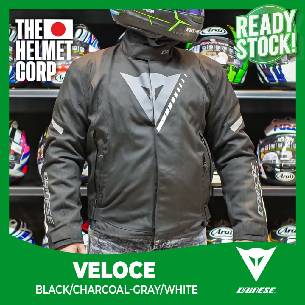 JACKET DAINESE VELOCE BLACK/CHARCOAL-GRAY/GRAY JAKET MOTOR RIDING TOURING