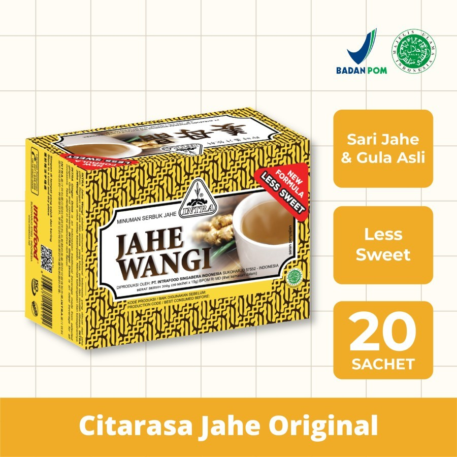 

INTRA JAHE WANGI 1 BOX ISI 20 SACHET / JAHE WANGI INTRA 1 BOX ISI 20 SACHET