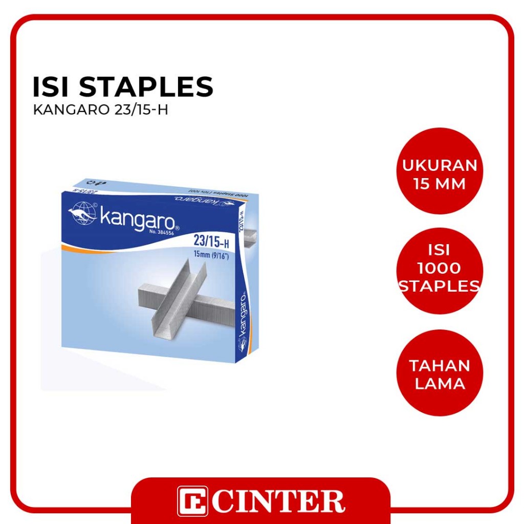 

KANGARO - ISI STAPLES / ANAK HEKTER / REFIL STAPLES 1215/2315