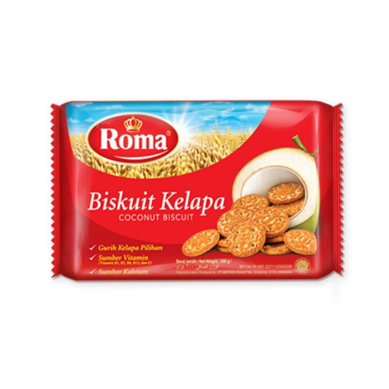 

biskuit Roma kelapa per pack