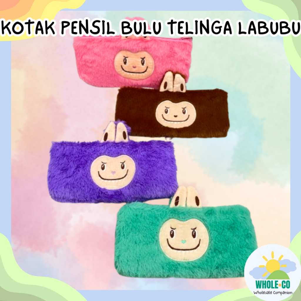 

Tempat Pensil Bulu Labubu Kuping Premium The Monsters Pastel Lembut Halus Lucu Unik Imut Termurah Grosir Cod