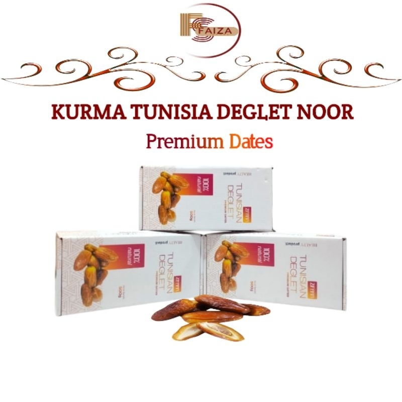 

Kurma Tunisia Madu Zifara 500gr Deglet Nour Premium Dates