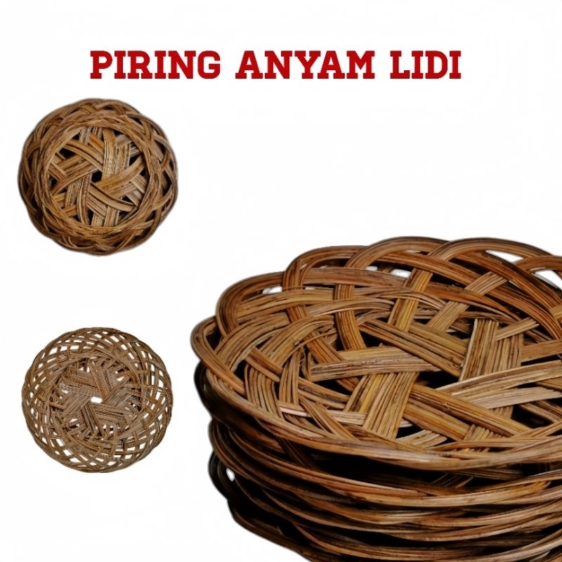 Piring Lidi Anyaman Piring Lidi Rotan Lidi