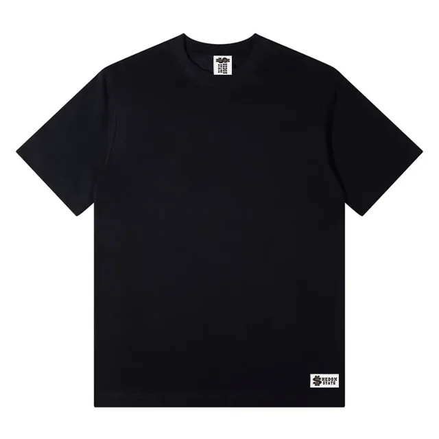 HEDON STATE Baju Pendek Kaos Distro Hitam 100% Cotton Pria Wanita Unisex