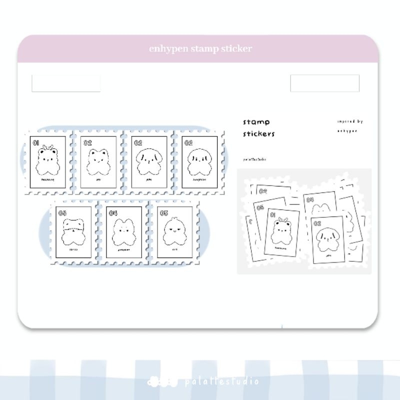 

ready stock stamp sticker enhypen nct dream