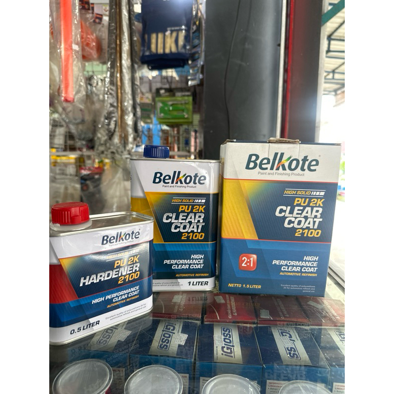 Clear Belkote 2100 Gloss 1500ml 2K pernis