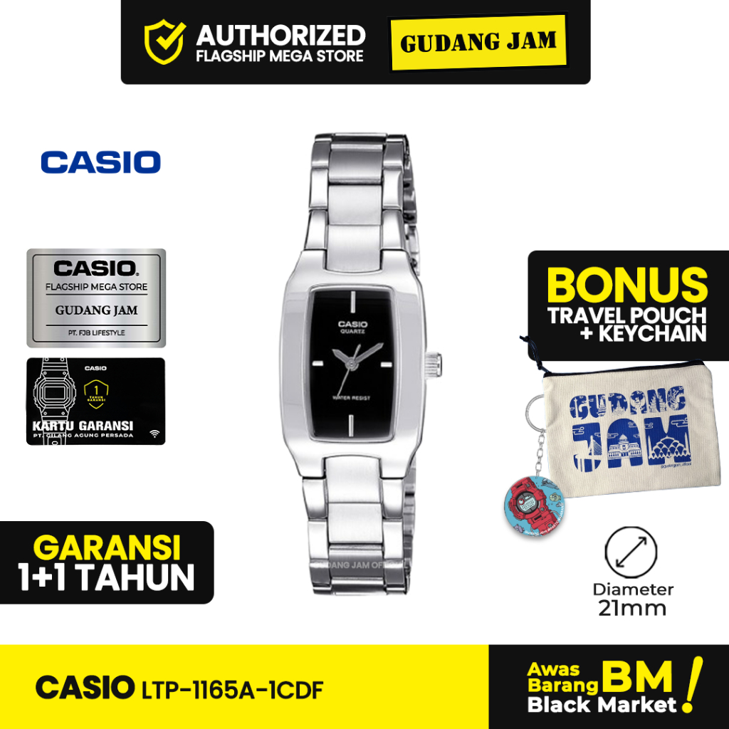 Jam Tangan Casio LTP-1165A-1CDF LTP-1165A LTP-1165 LTP1165A LTP 1165A