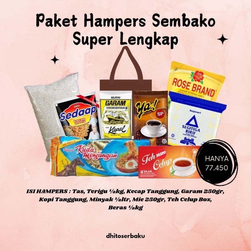 

Paket Hampers Sembako Super Lengkap B