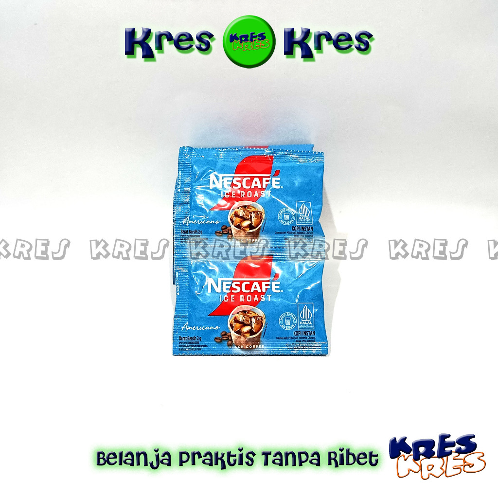 

NESCAFE ICE ROAST Americano Kopi Instan Kopi Hitam 2gr Sachet Renteng