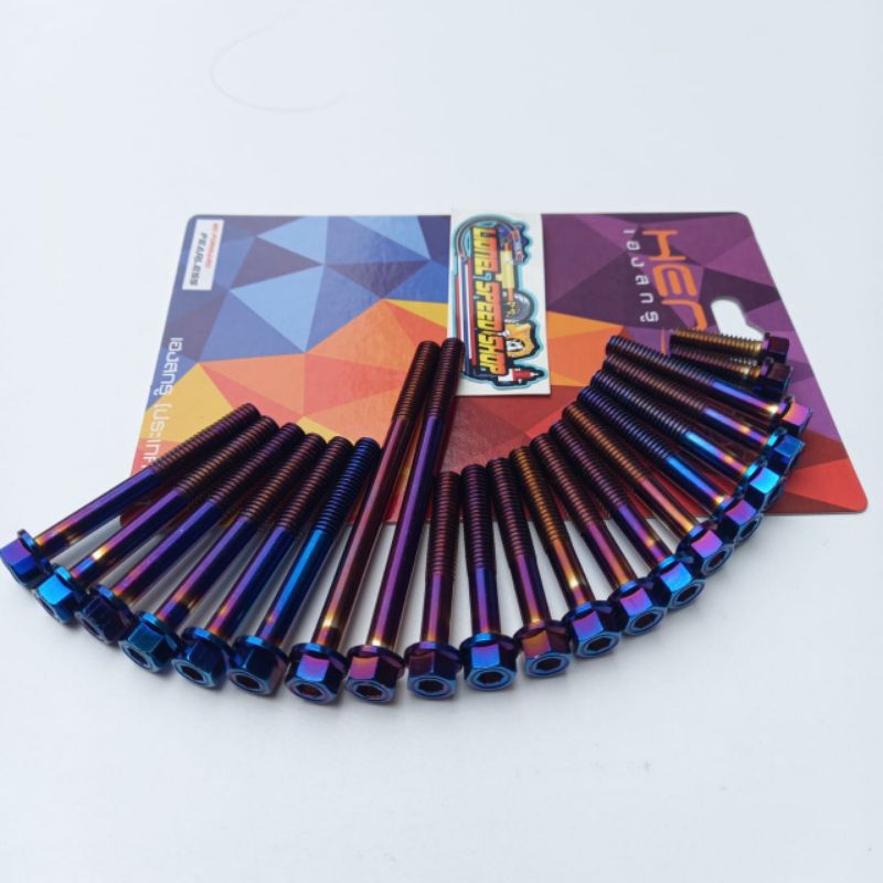 Baut 2 kunci block mesin bak mesin motor vixion Heng kiri kanan baut vixion Baut block mesin vixion 