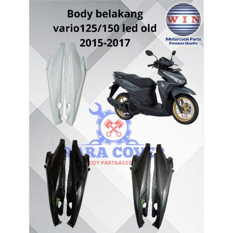 BODY BELAKANG VARIO 125/150 LED OLD 2015-2017//COVER BODY HALUS BELAKANG VARIO 125/150 LED OLD 2015-