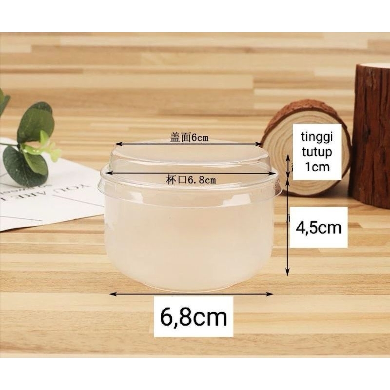 10pcs cup pudding tahan panas 130ml