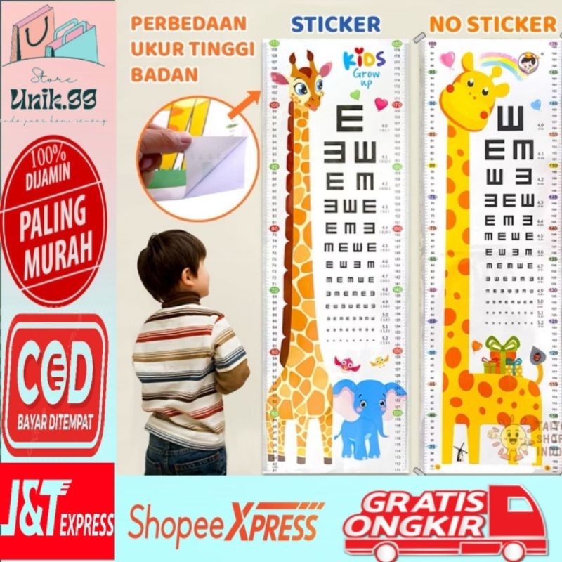 

Stiker Pengukur Badan Motif Random