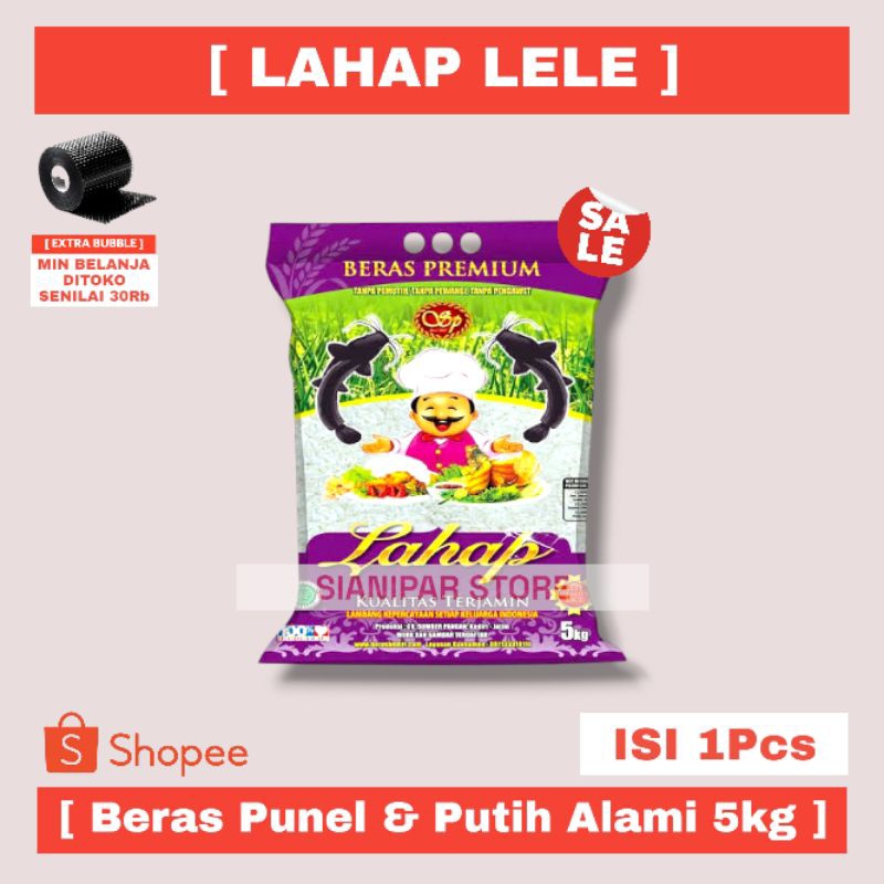 

LAHAP LELE Beras Punel & Putih Alami Premium Sak 5Kg