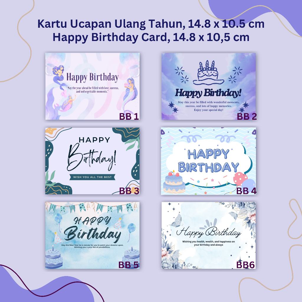 

Birthday Card / Kartu Ucapan Ulang Tahun / Greeting Card