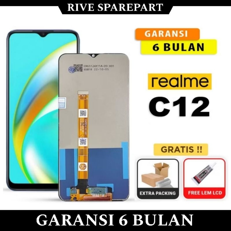 LCD REALME C12 FULLSET TOUCHSCREEN ORIGINAL