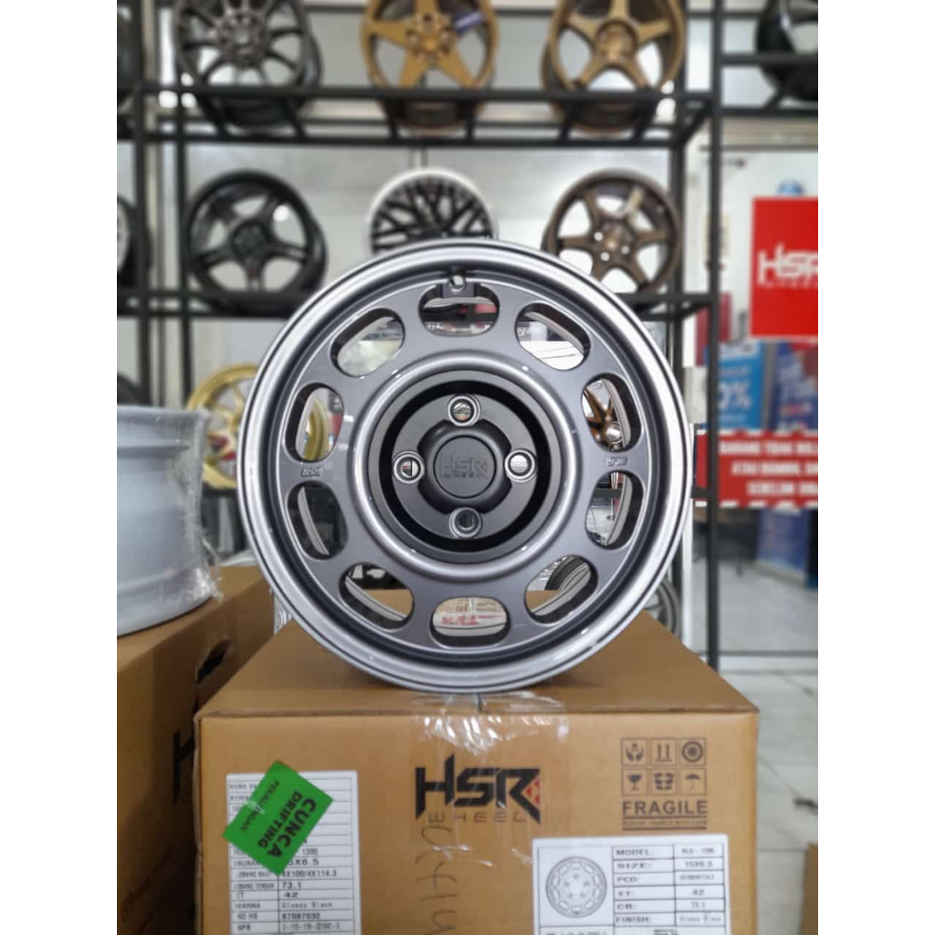 velg racing model klasik ring 15 velg racing hsr R15 bisa untuk brio mobilio freed city vios yaris