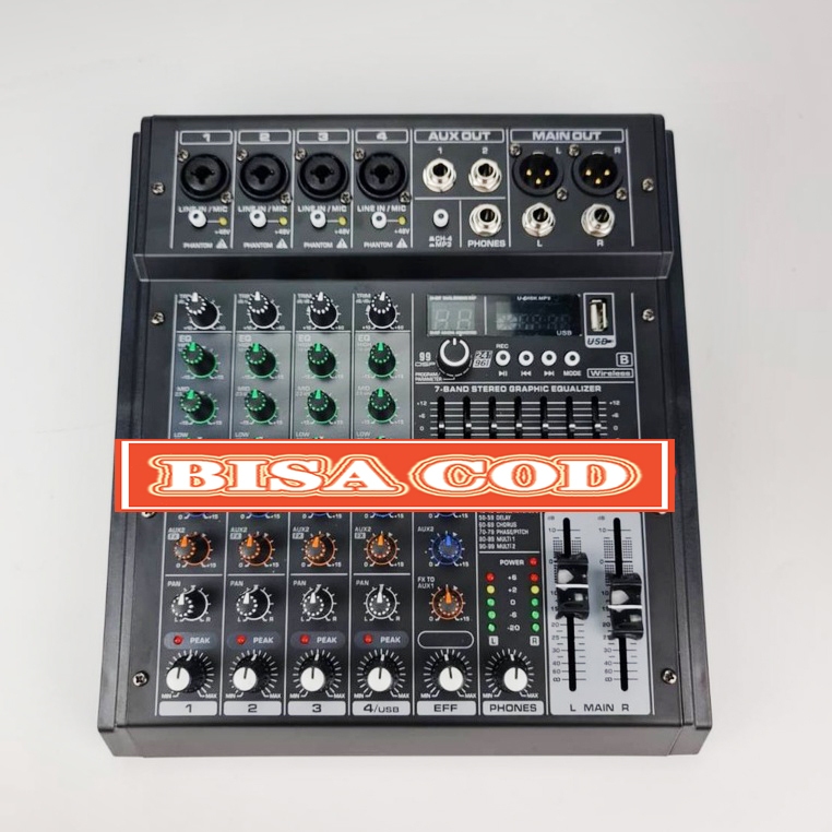 mixer ashley samson 4 samson4 4 channel original ashley Bluetooth - Soundcard