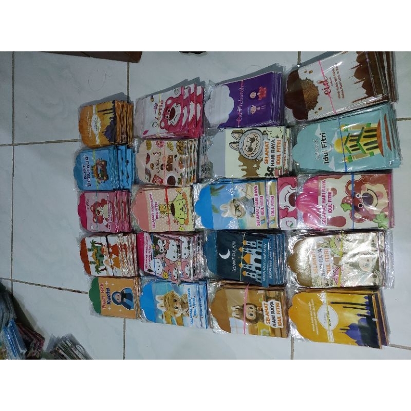 

Paket Usaha Amplop Lebaran 100 pak 1 pak isi 10pcs. Siap Jual Langsung, Motif Bisa Request dan Random