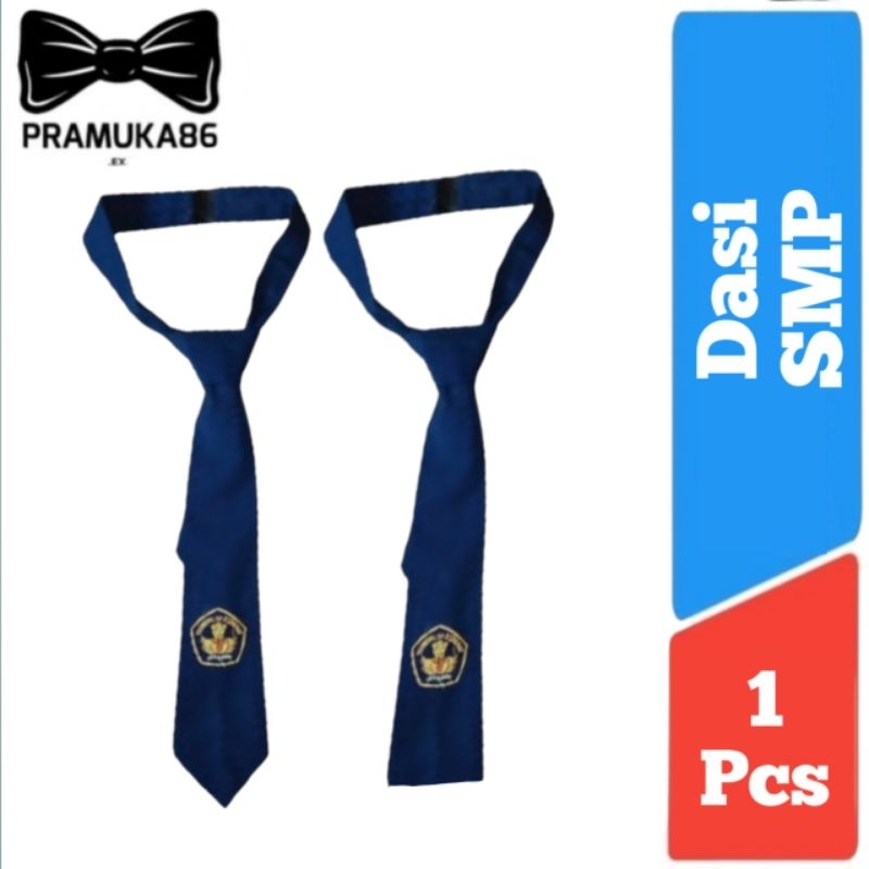 Dasi Osis SMP Putra & Putri Logo Bordir / Dasi SMP Panjang Logo Bordir