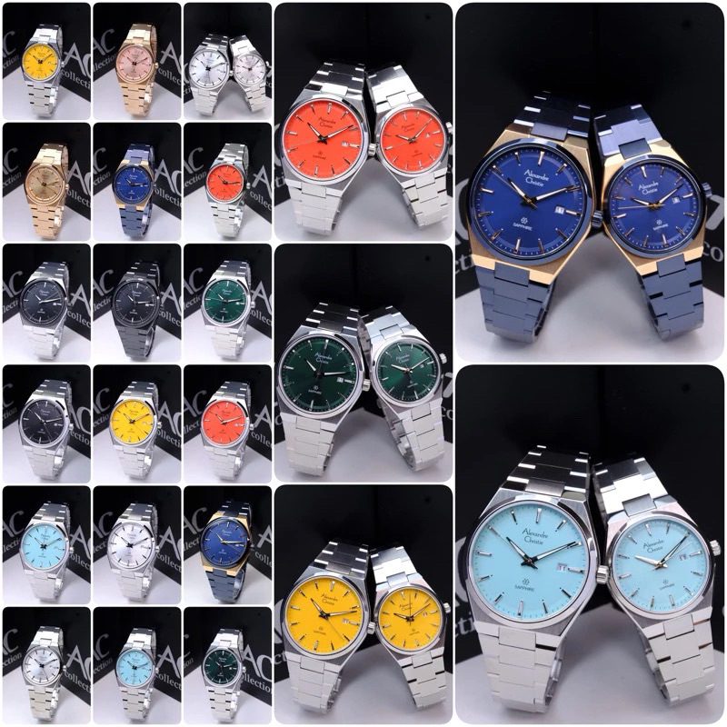 JAM TANGAN PRIA WANITA COUPLE ALEXANDRE CHRISTIE AC 8697 MD / AC 8697 LD / AC 8697 / 8697 ORIGINAL S