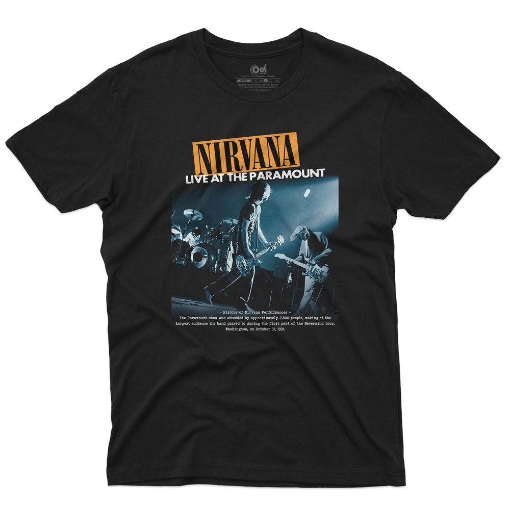 Kaos Band Nirvana Live at The Paramount | Casual Cotton Combed