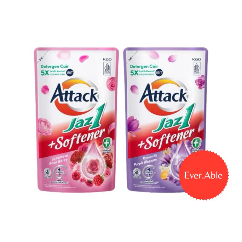 ATTACK JAZZ 1 + SOFTENER DETERGEN CAIR 700 ML