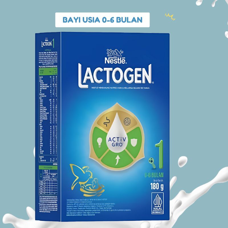 

Nestle LACTOGEN 1 usia 0-6 bulan 180 gram susu formula