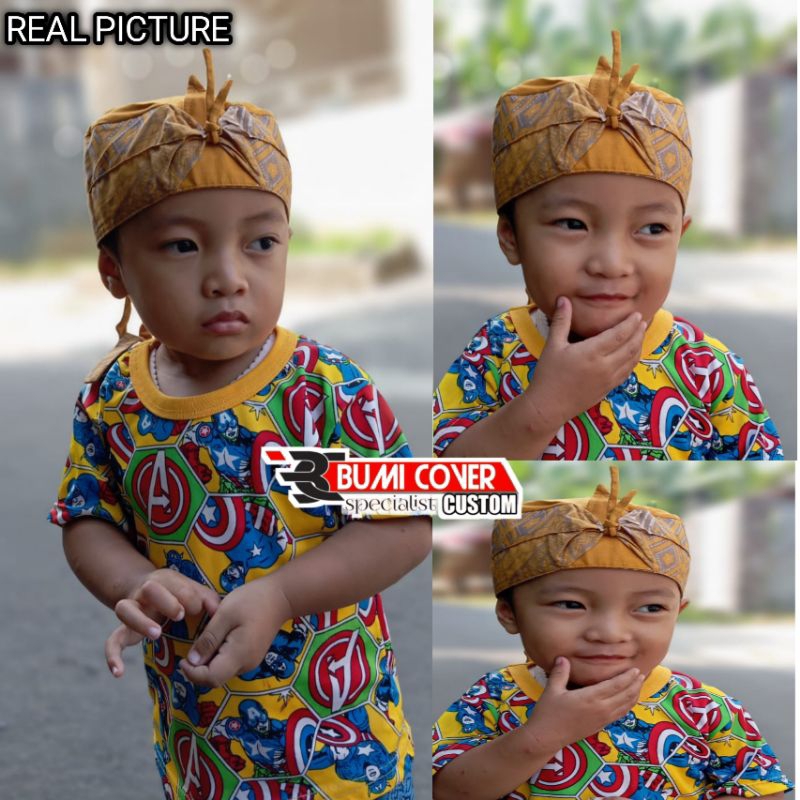 blangkon anak anak blangkon sunda anak laki laki topi anak anak  usia 1- 12 tahun