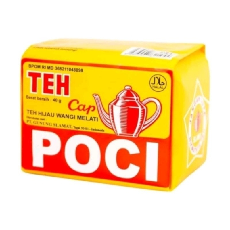 

Teh Poci kuning cap melati/Teh tumbrok 40gram 1slop isi 10 biji