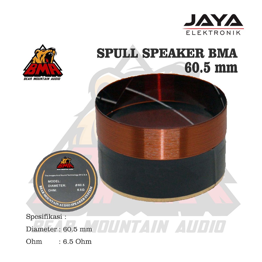 Spull Spool Speaker BMA 60,5 mm 6,5 Ohm BMA ORIGINAL Spul  Voice coil 60,5 mm 6,5 Ohm BMA