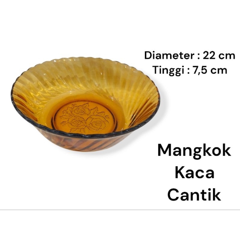 Mangkok kristal Beling Sayur Buah Mewah Mangkuk Kaca