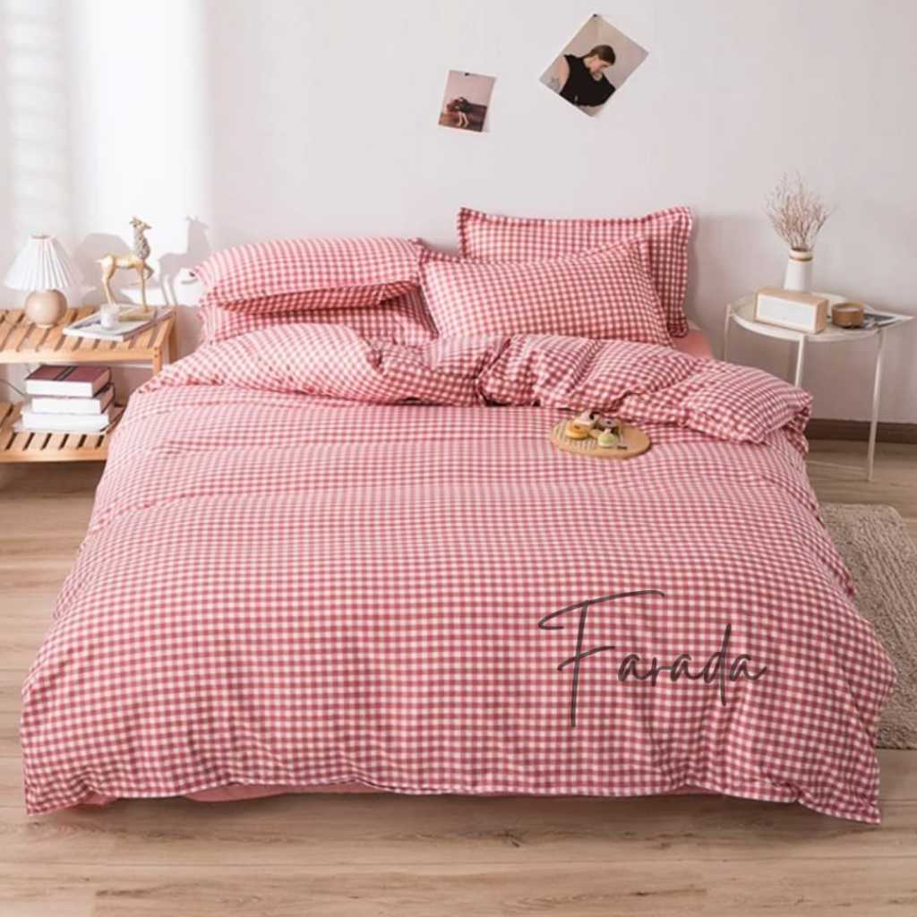 BEDCOVER SET SPREI MOTIF BABY EMILY PINK [FARADA]