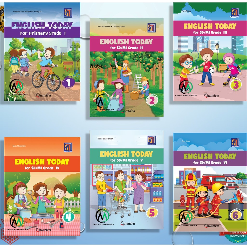 [PENERBIT QUADRA] ENGLISH TODAY KELAS 1,2,3,4,5, & 6 KURIKULUM MERDEKA