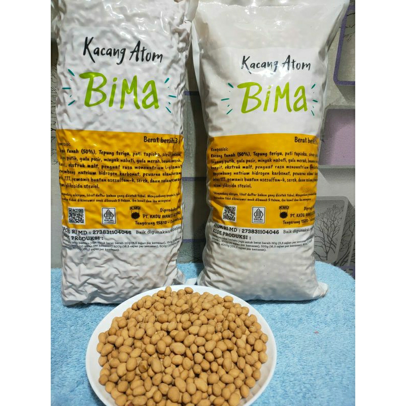 

kacang telor oven/atom 500 gram BIMA manis gurih renyah dan terlaris