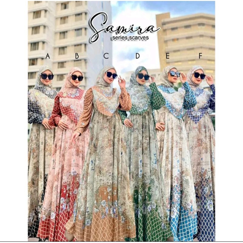 SAMIRA SET KHIMAR & SCRAVES BY SARKIS TERBARU