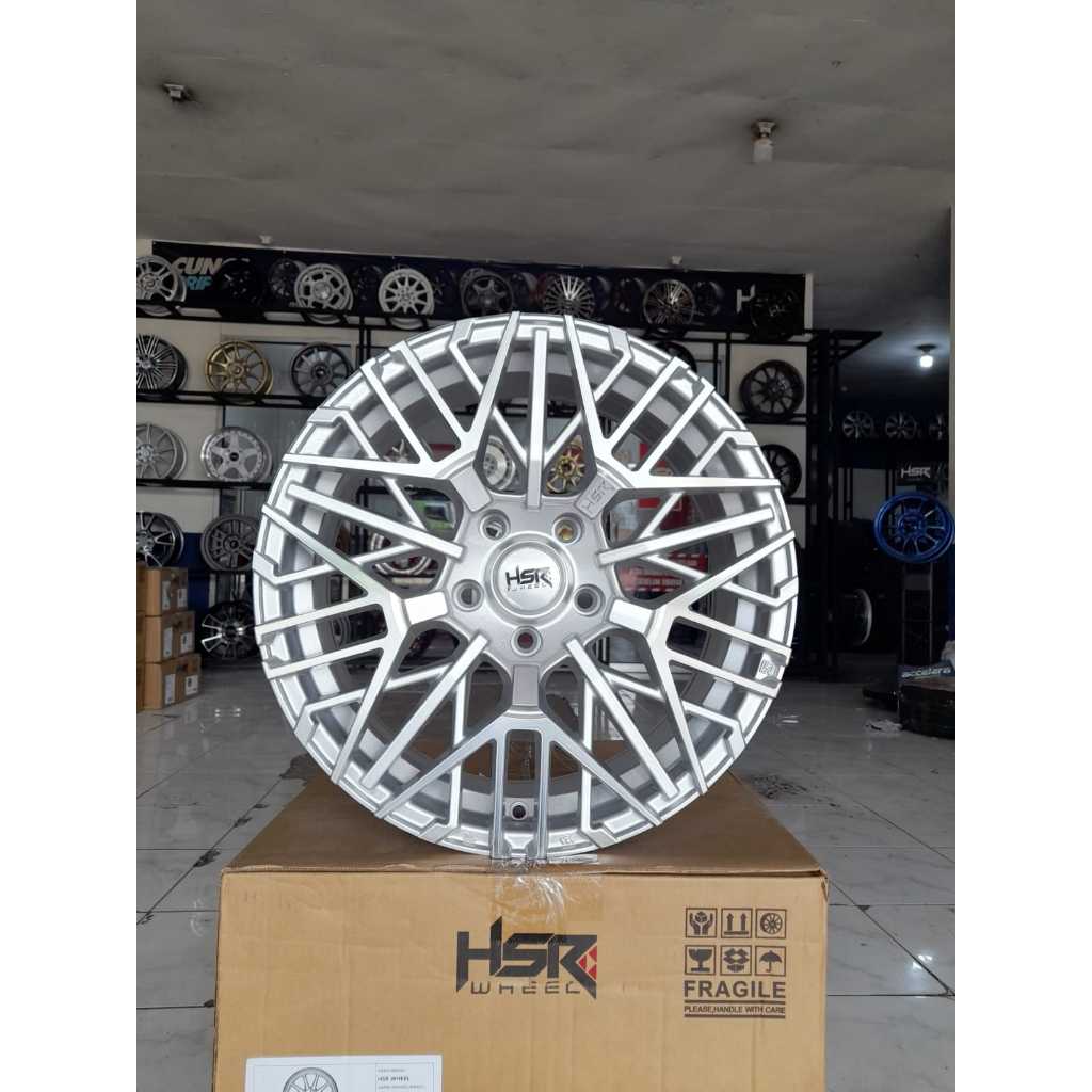 velg hsr ring 17 tipe benawa baut 5 full silver bisa untuk hrv innova xpander dll