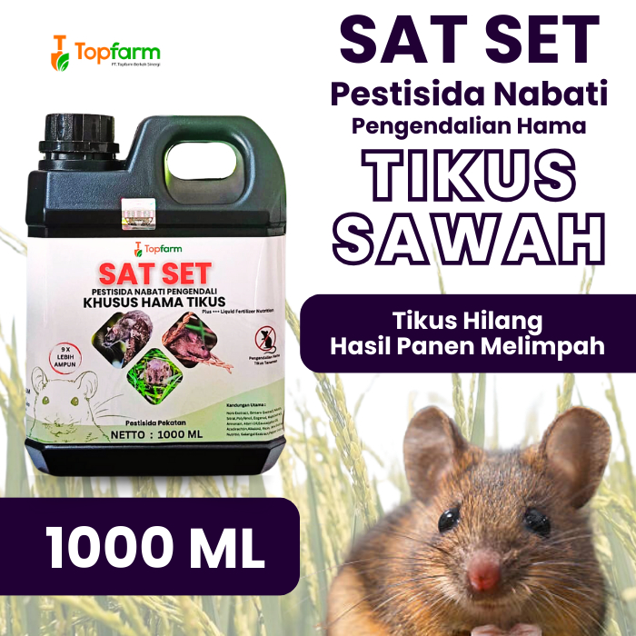 Insektisida Topfarm / Pestisida Pengusir Tikus Sawah / Pestisida Untuk Tikus / Pestisida Hama Tikus 