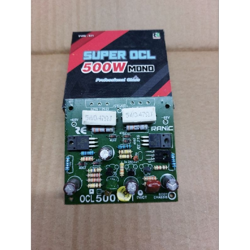 Kit Driver Power Amplifier Super OCL 500 Watt SOCL 502 Mono
