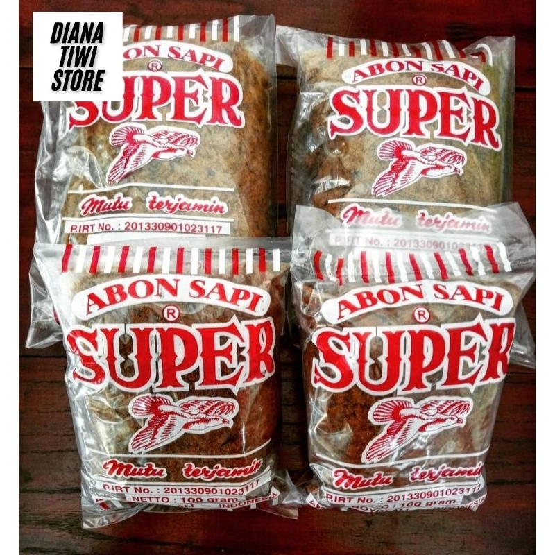 

abon sapi super cap burung 250 gram abon sapi super tjap burung 250 gram