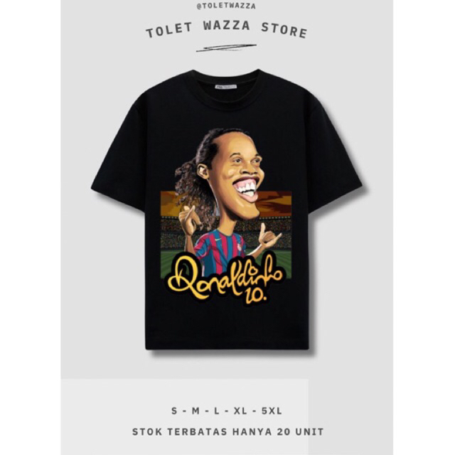 kaos bola pria | Kaos Ronaldinho | Kaos Pria