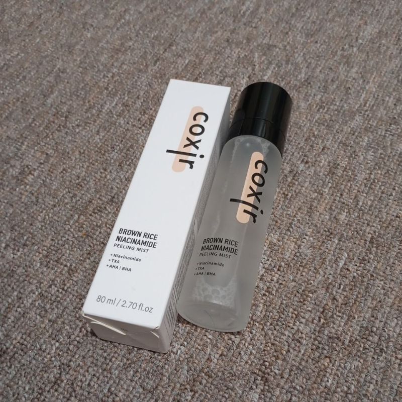coxir brown rice Niacinamide peeling mist preloved
