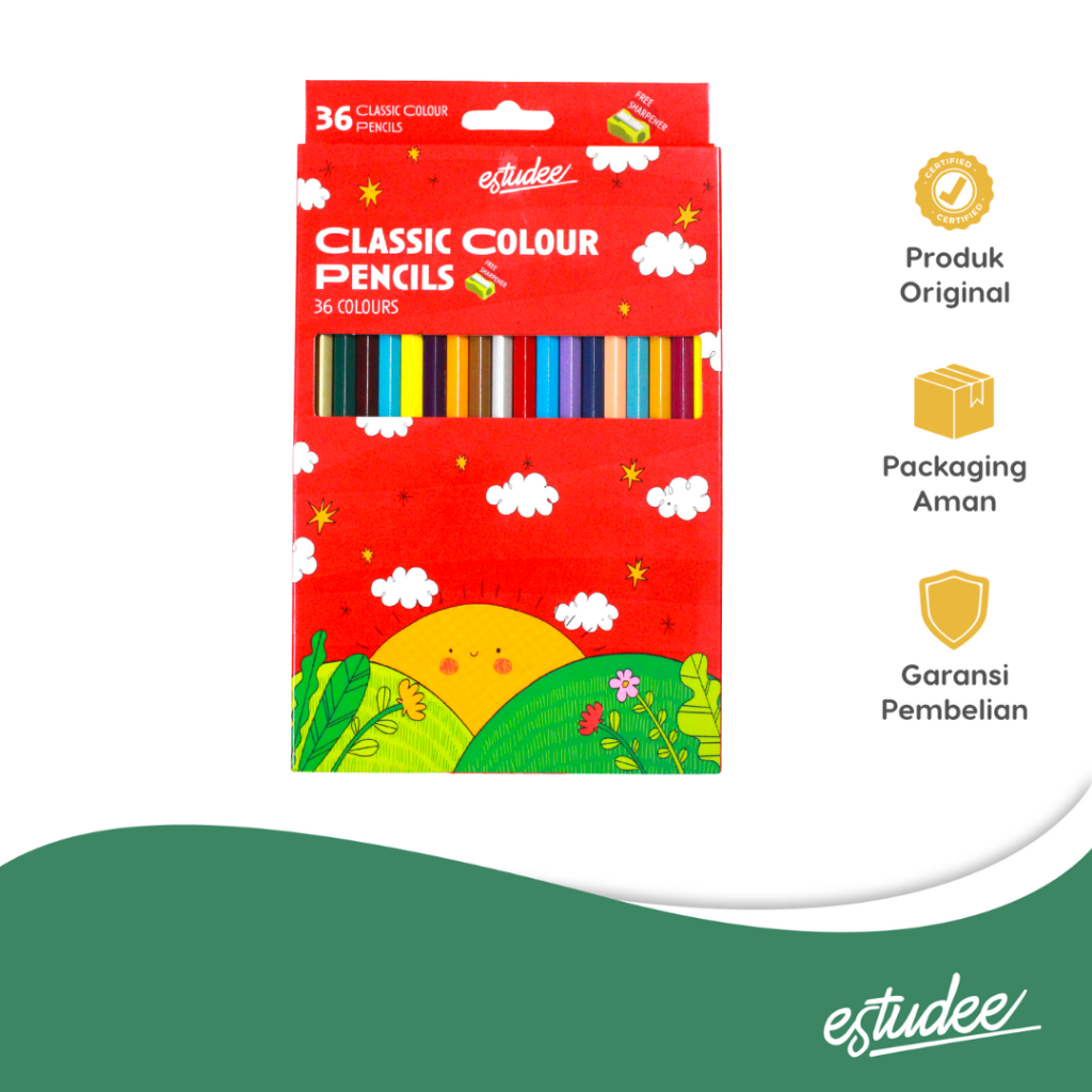 

ESTUDEE CLASSIC COLOR PENCIL 36 ES-PCL36 (PENSIL WARNA )