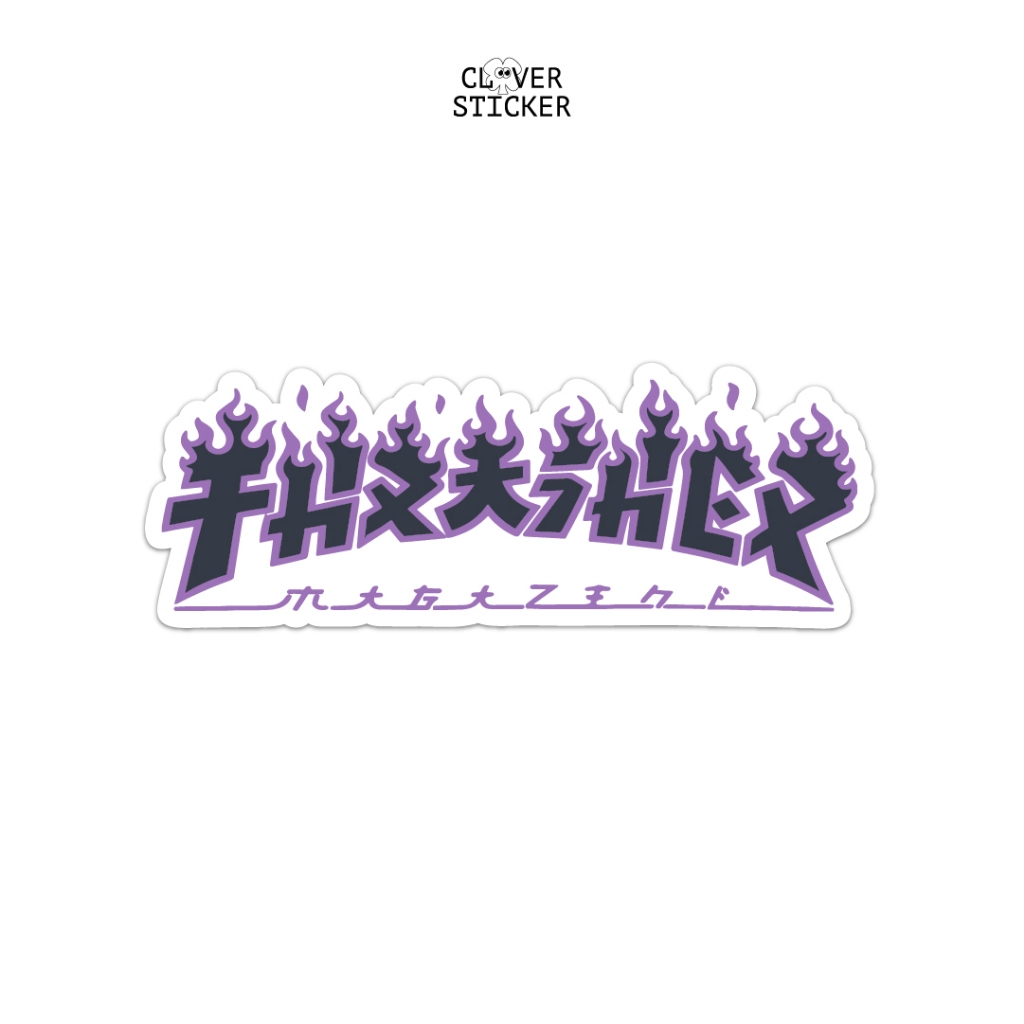 

Vinyl Sticker Thrasher - Stiker Aesthetic Helm, Aksesoris HP, Laptop, Tumbler