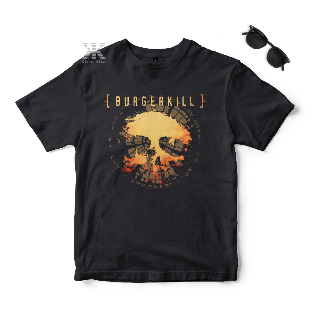 T-SHIRT METAL ANAK BURGERKILL BAJU BAND ANAK KAOS MUSIK ANAK