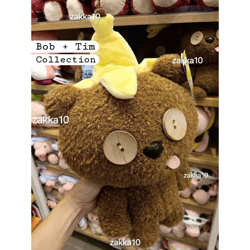 Boneka Minions Bob + Tim Collection Banana Plush Toy / Hadiah Boneka Lucu Koleksi Minions Bob Tim + 