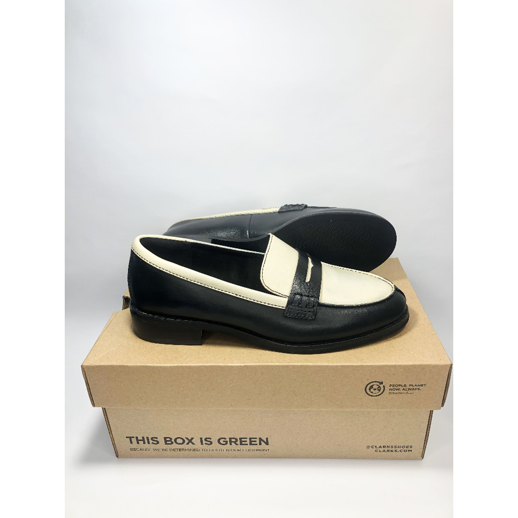 Sepatu Clarks Ria Edge / Sepatu Kerja Wanita / Kulit Asli / Loafers Cewek / Sepatu Flat Murah